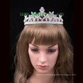 Mais recente design flor coroa forma brilhante strass tiara